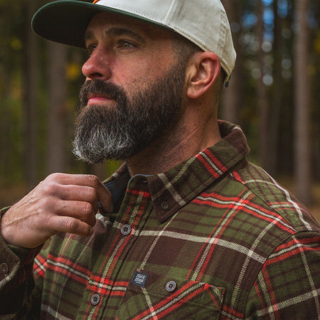 Pond Water Plaid - Men's Opening Day Flannel Shirt - Lifestyle3