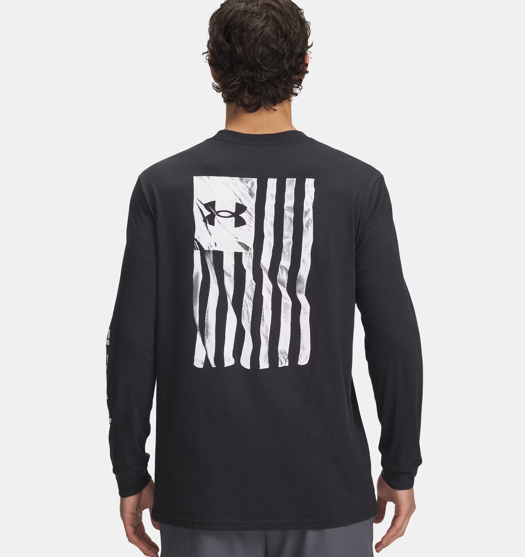 Black - Freedom Flag LS T-Shirt