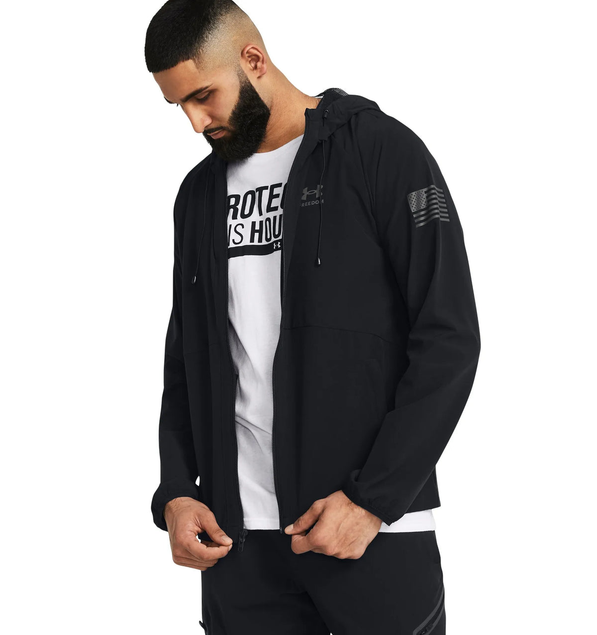Black - Men's UA Freedom Windbreaker Jacket