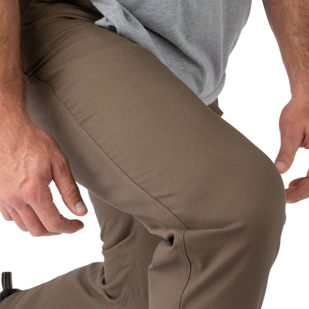 Brown - Men's Full Strut Canvas Stretch Pant - Knee