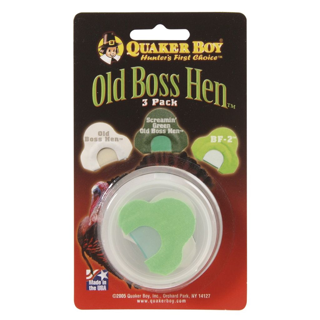 Quaker Boy Old Boss Hen Turkey Call - 3 Pack