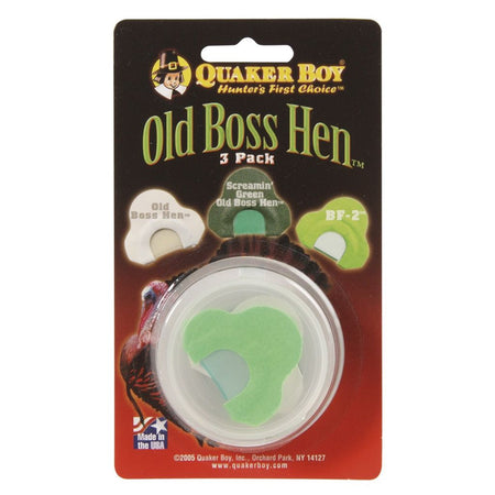 Quaker Boy Old Boss Hen Turkey Call - 3 Pack