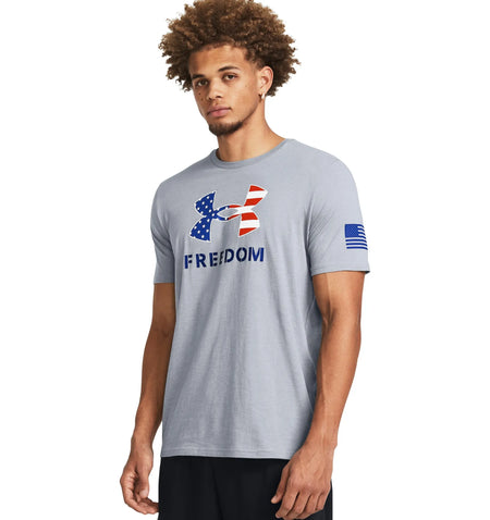 Gray - Men's UA Freedom Logo T-Shirt