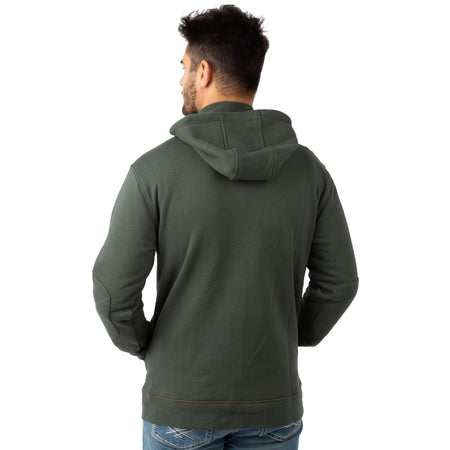 Army - Men's Shoveler Ring Neck 1/4 Zip Hoodie - Back