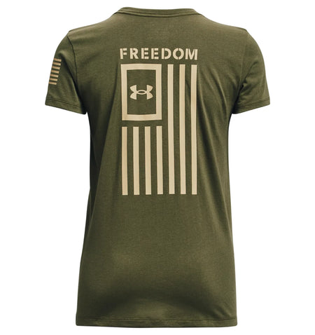 Green - Women's UA Freedom Flag T-Shirt