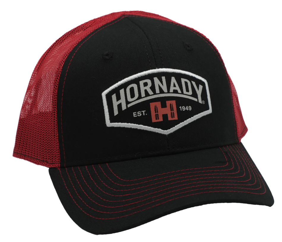 Hornady Established Red/Black Mesh Cap