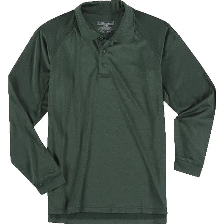 LE Green - Men's Performance Long Sleeve Polo