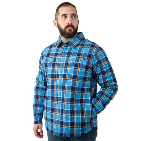 Peacock Plaid - Men's Tinkhamtown Quilted Shirt Jacket