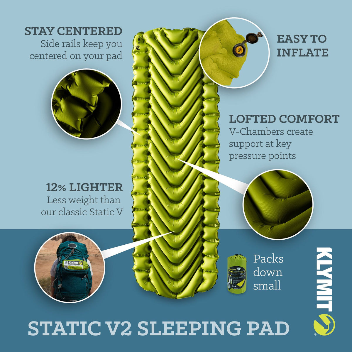 Static V2 Sleeping Pad - Green
