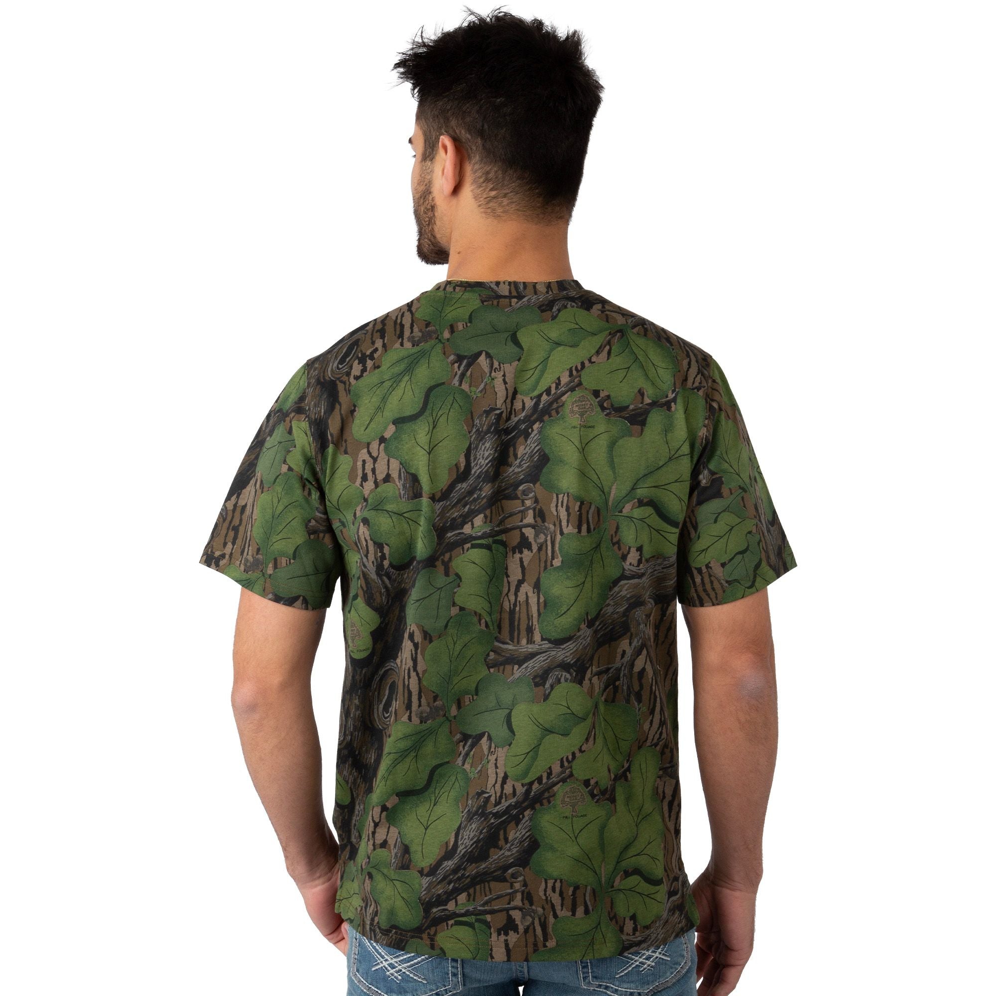 Mossy Oak - Men's Flush Out Short Sleeve Pocket Tee - Back