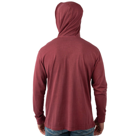 Pine - Men's Flush Out Long Sleeve Hoodie - Back