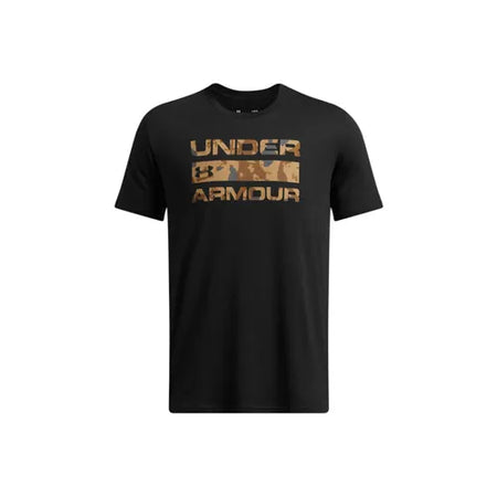 Black/Camel - Stacked Logo Fill T-Shirt