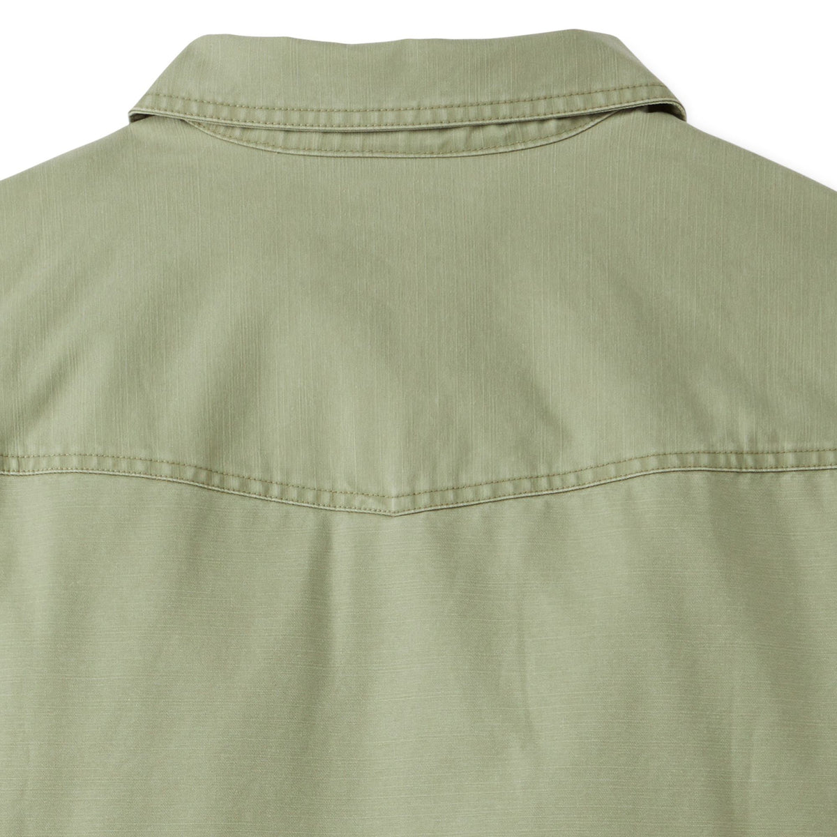 Olive - Men's Epoch Lightweight Twill Shirt Jacket - Collar