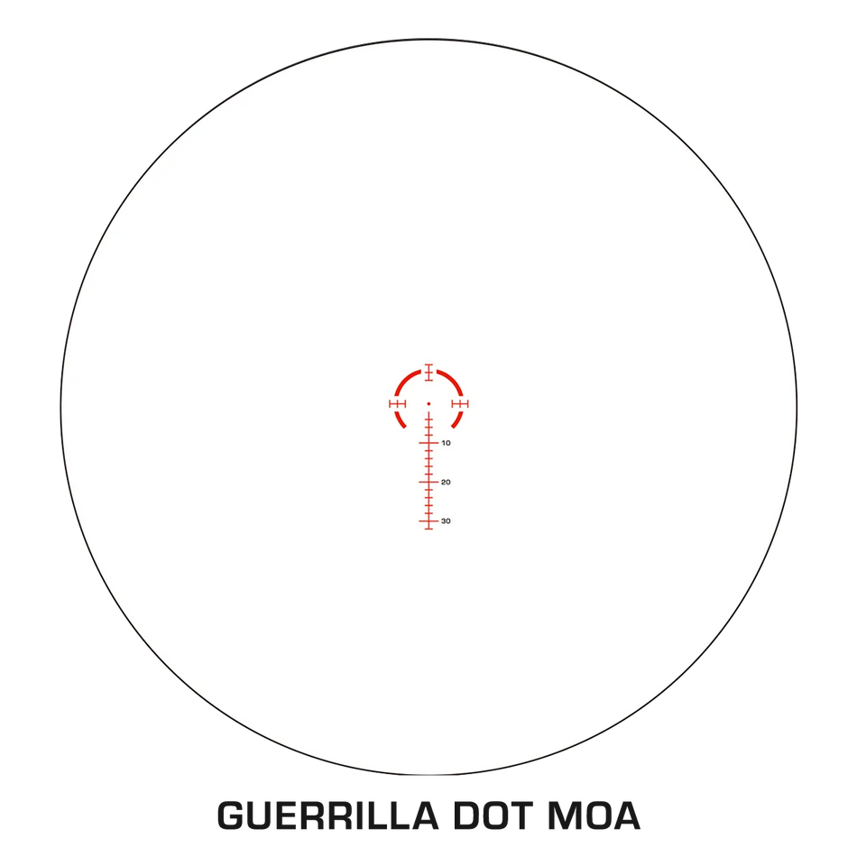 Swampfox Arrowhead Riflescope - 1-6x24mm Guerrilla Dot MOA Reticle