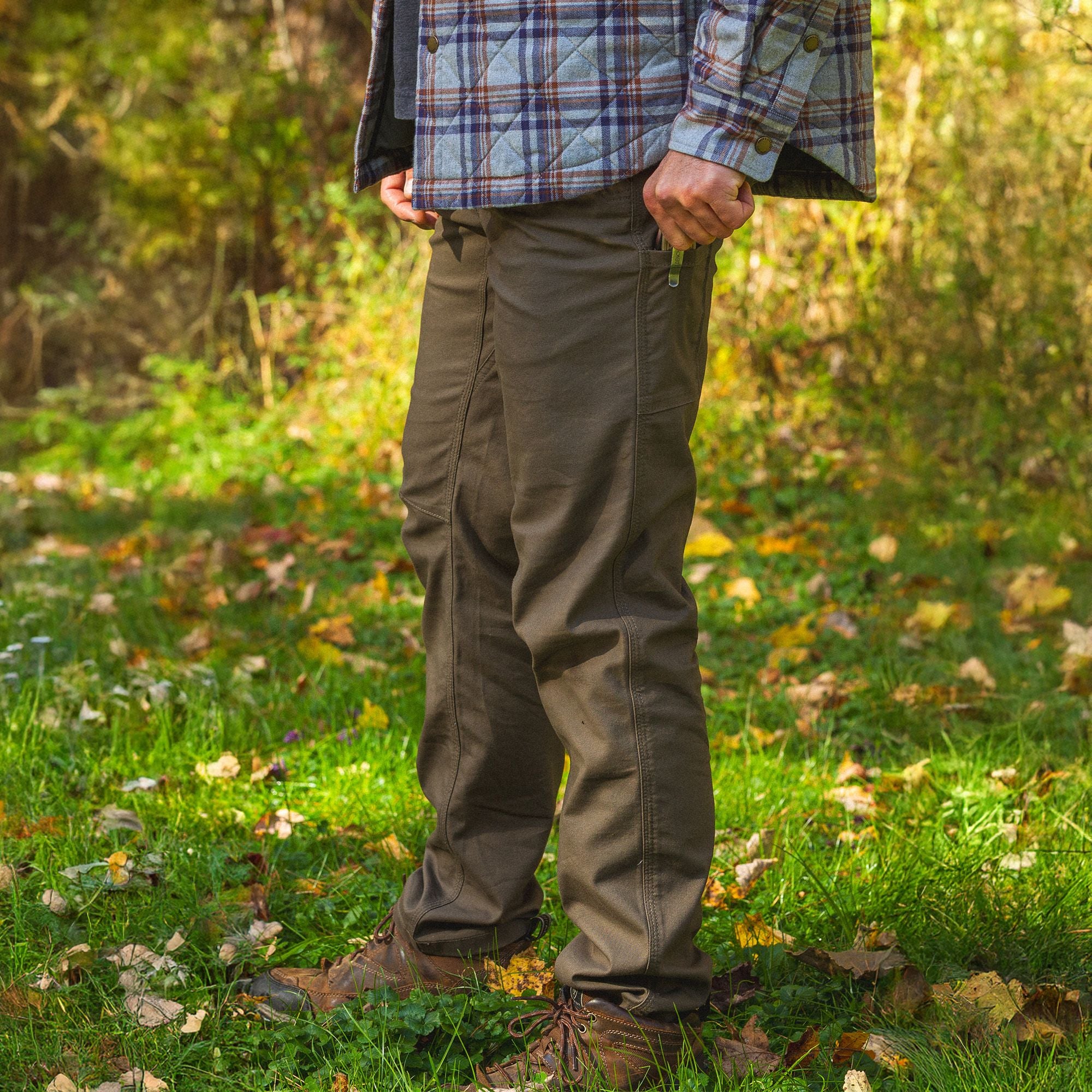 Brown - Men's Full Strut Canvas Stretch Pant - Lifestyle2