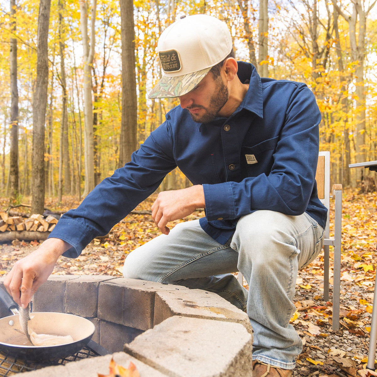 Navy - Men's Brushbuster Utility Jacket - Lifestyle1