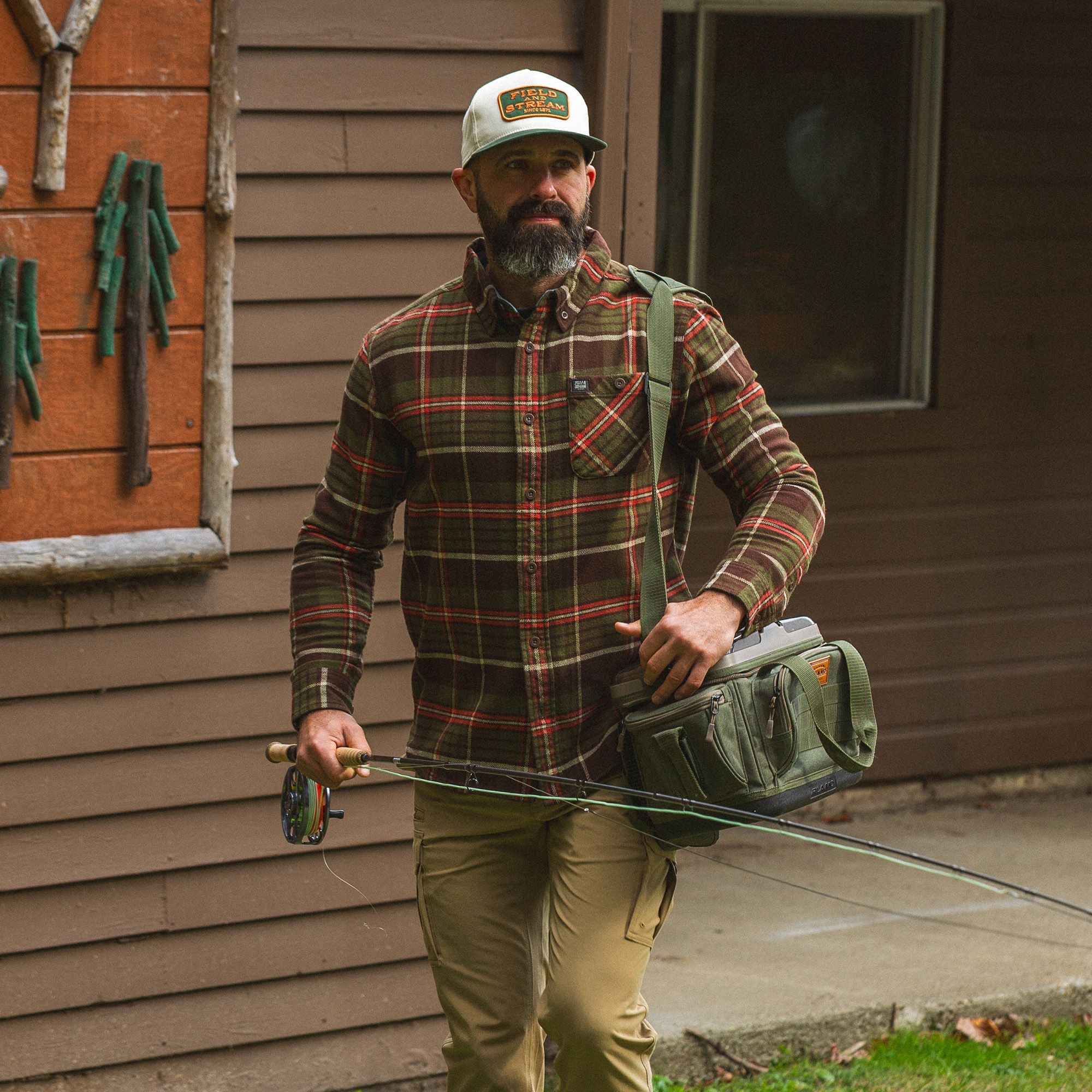 Pond Water Plaid - Men's Opening Day Flannel Shirt - Lifestyle1