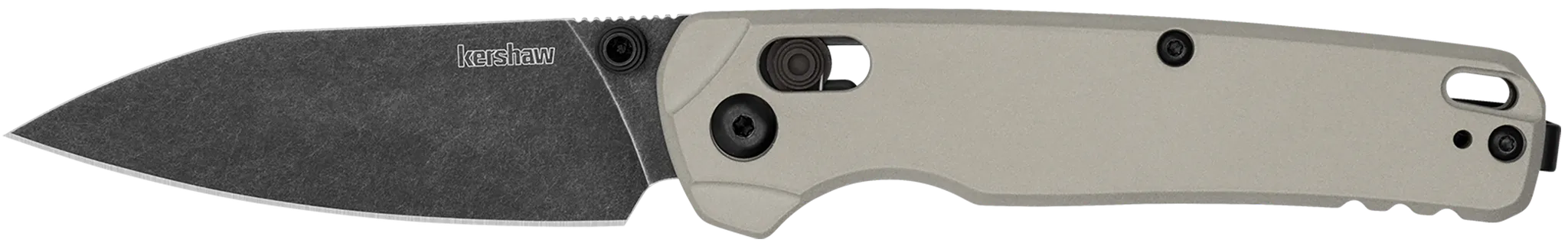 Bel Air 3" Folding Reverse Tanto Plain Blade Knife -  Bright Nickel