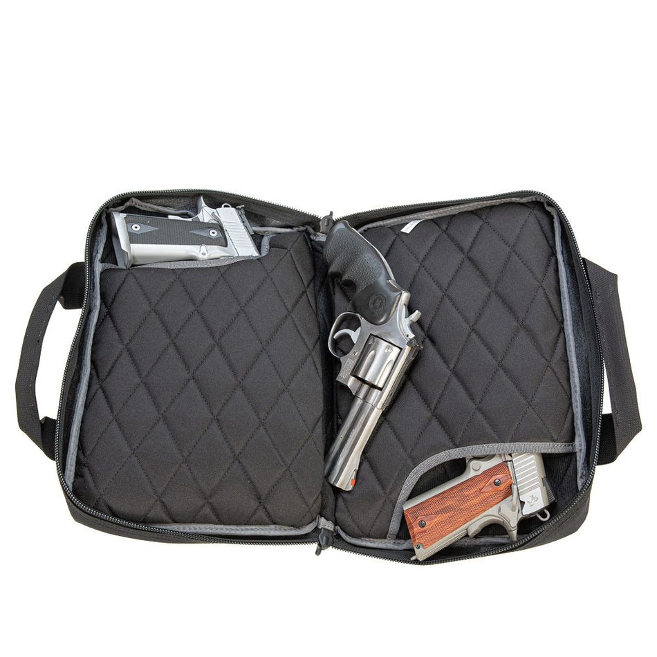 Tactical Quad +2 6 Handgun Range Bag - Black
