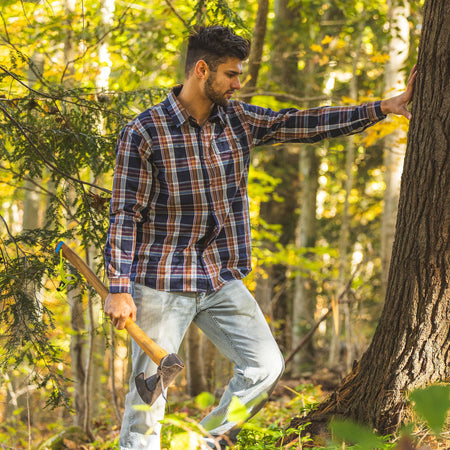Sanford Plaid - Men's Covey Back Long Sleeve Casual Shirt - Lifestyle2