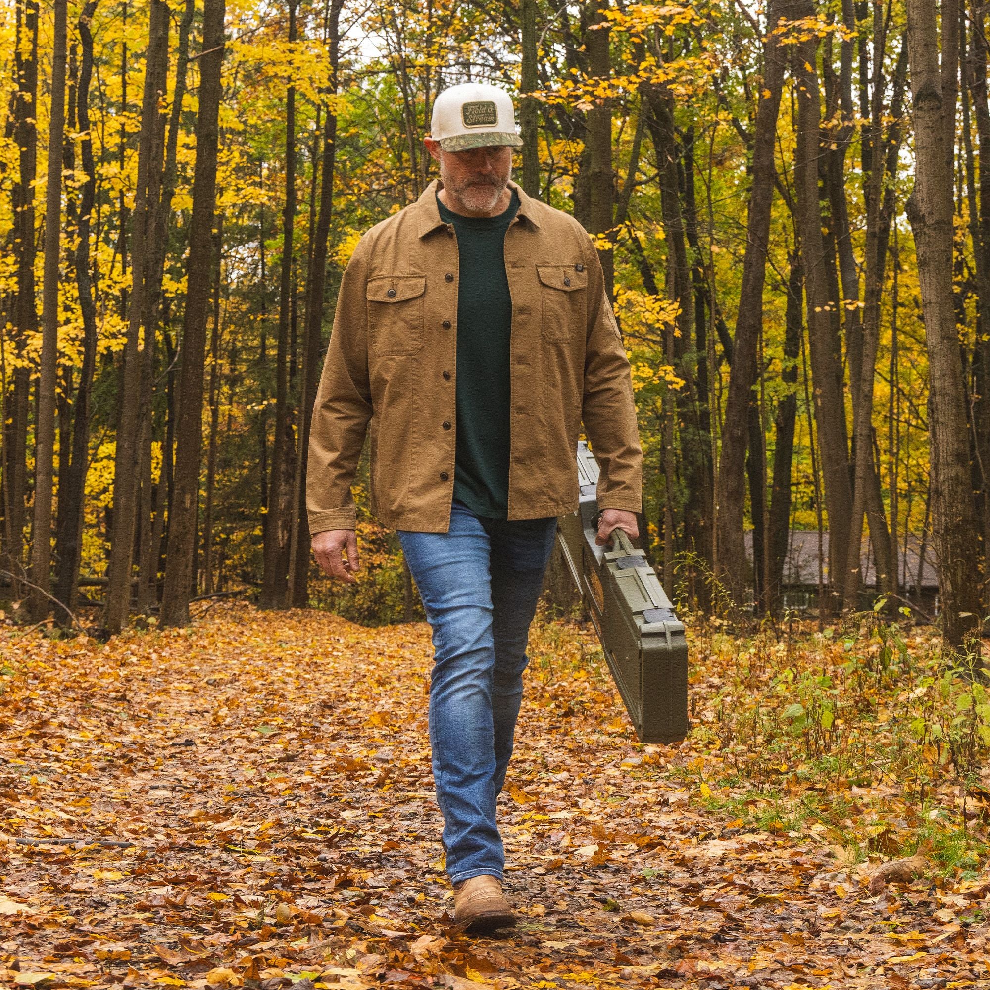 Khaki - Men's Wicklow Rugged Shirt Jacket - Lifestyle2