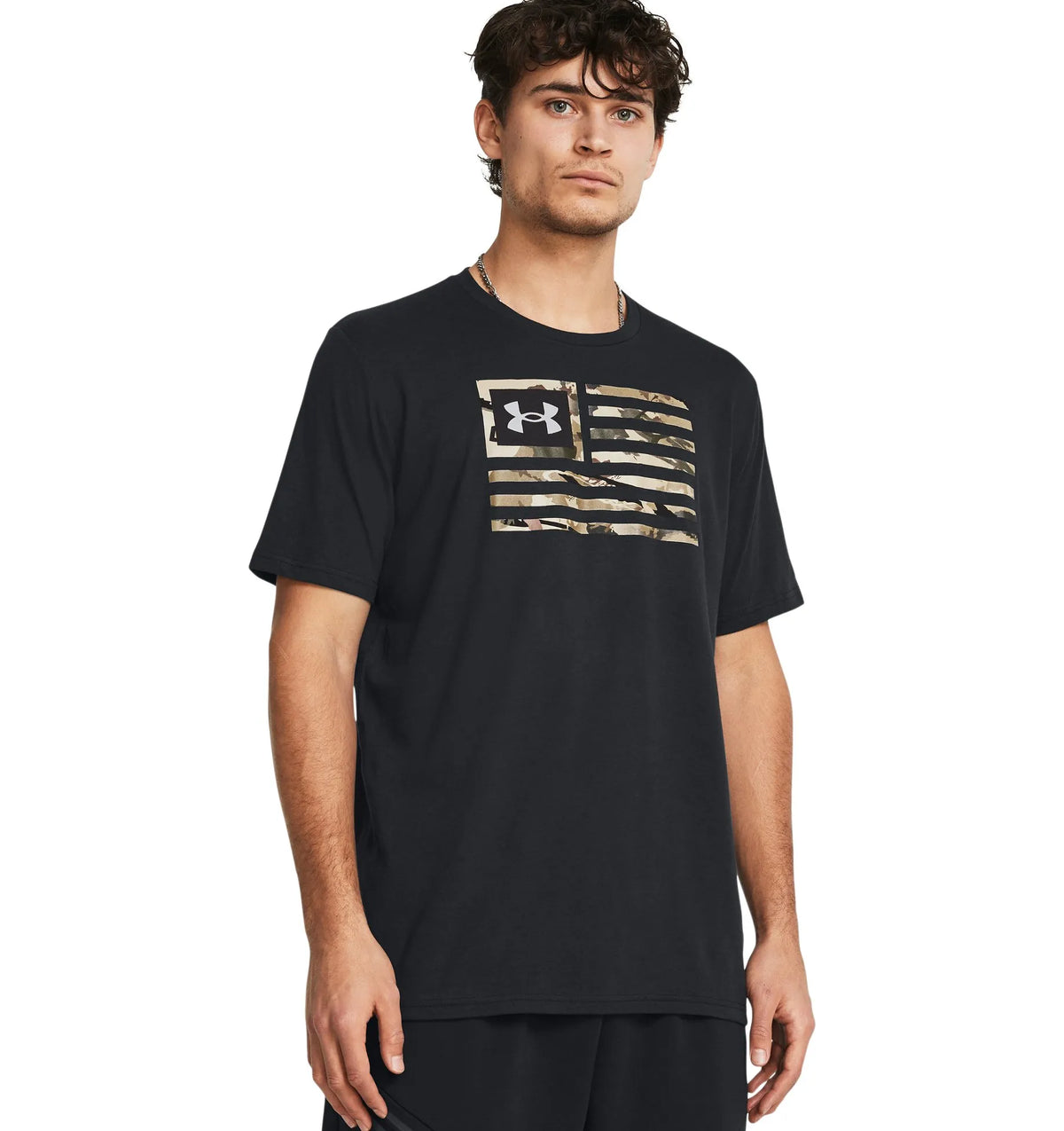 Black - Men's UA Freedom Flag Printed T-Shirt