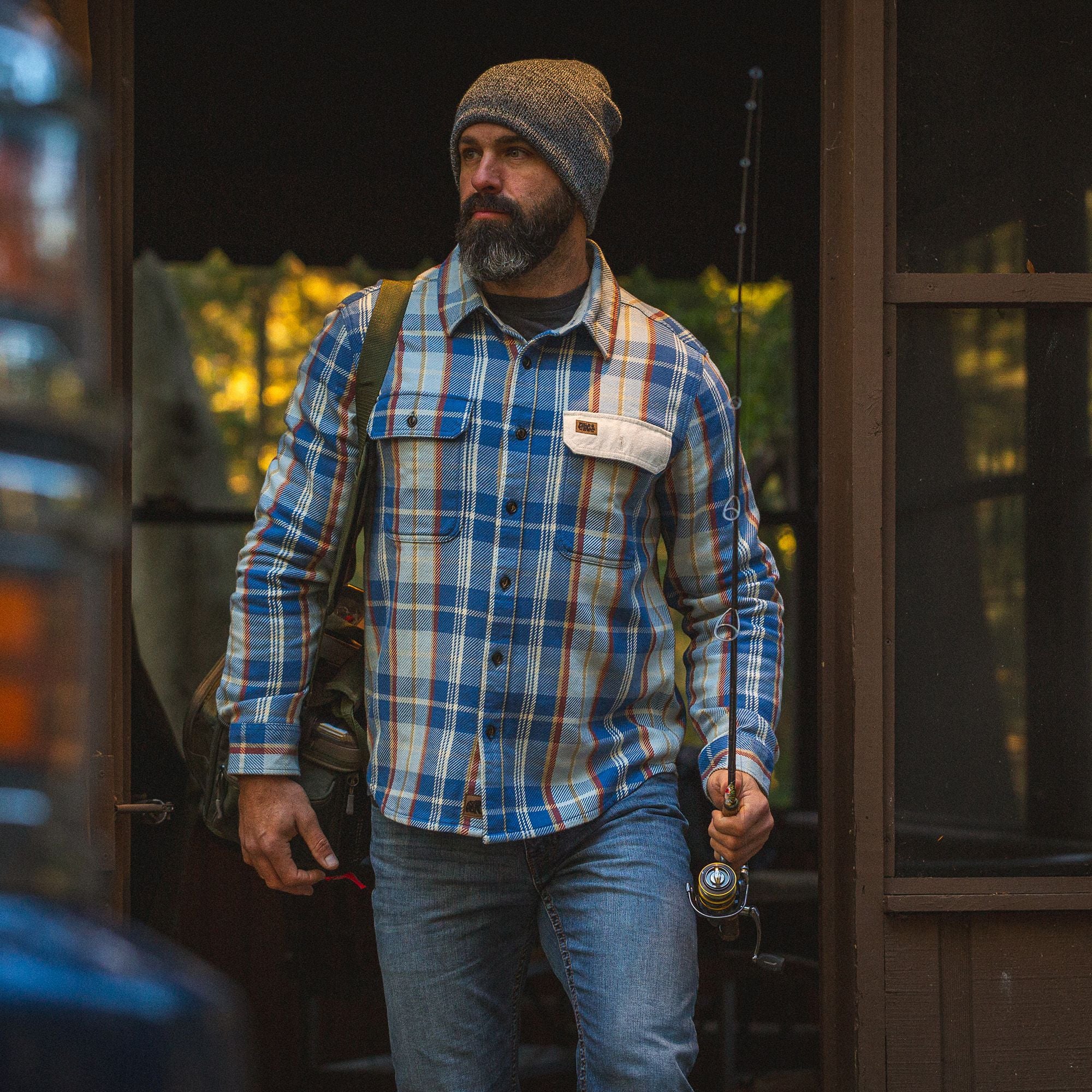Stratus Plaid - Men's Hardwood Heavyweight Flannel Shirt - Lifestyle1