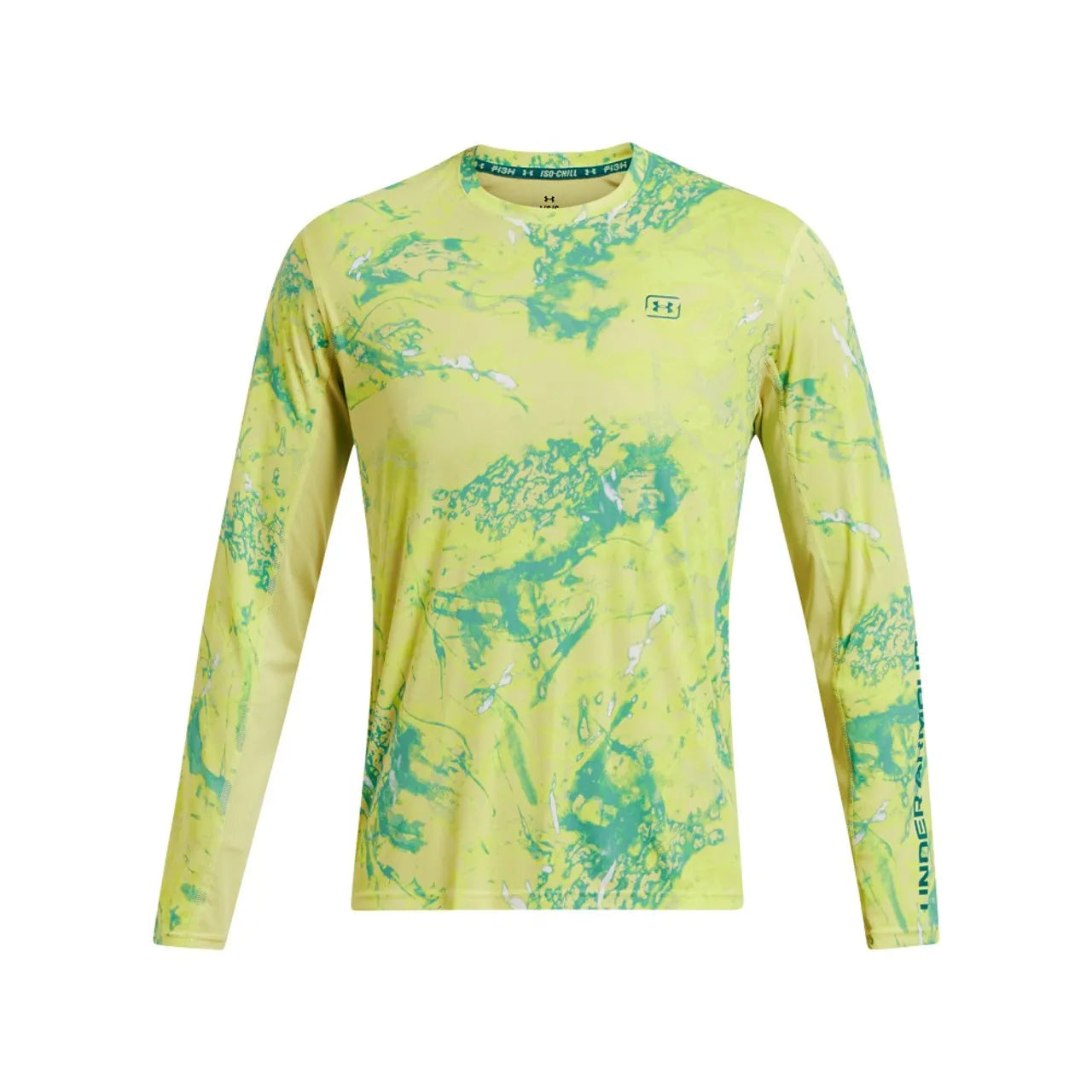 Sonic Yello Camo - UA Iso-Chill Fish Pro Camo T-Shirt