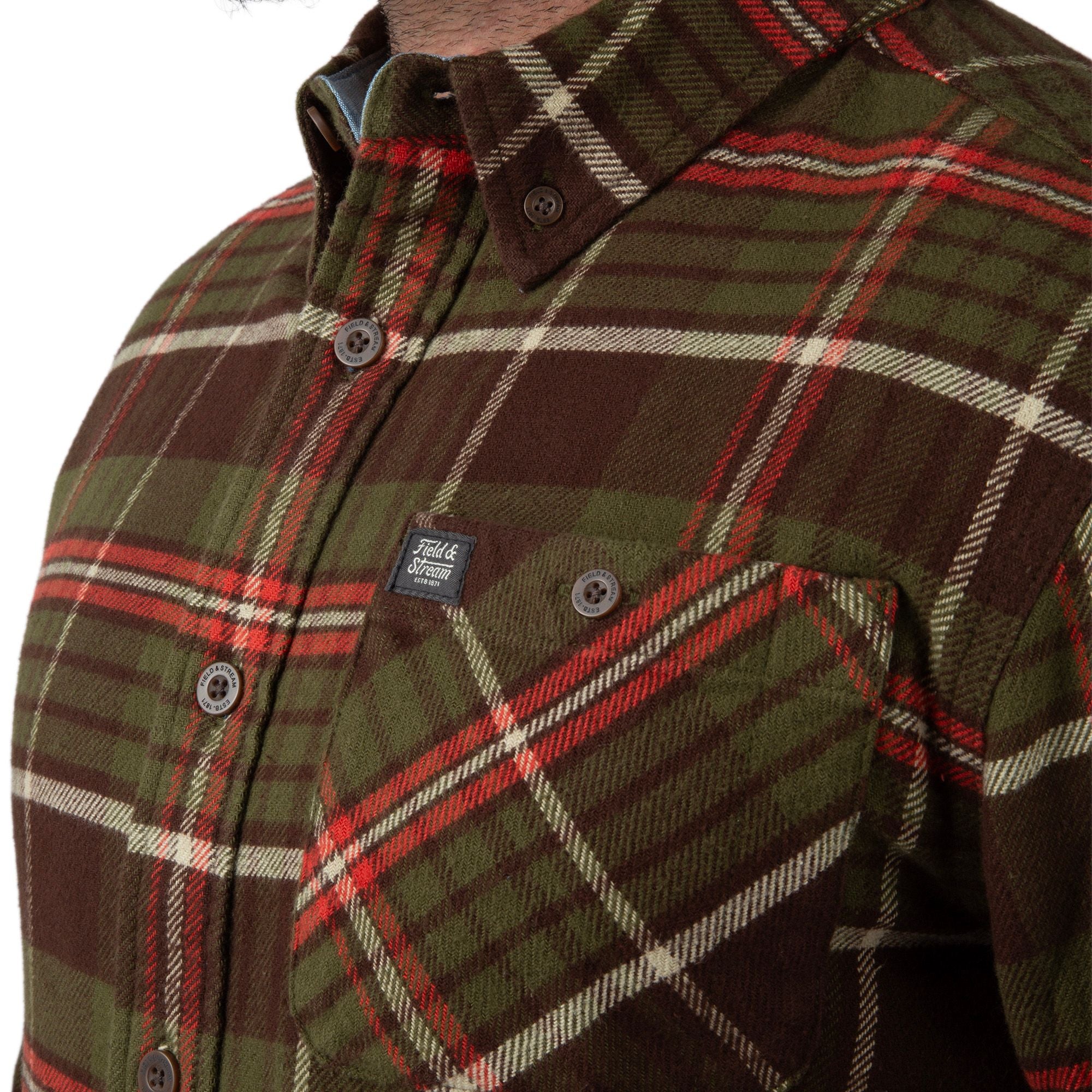 Pond Water Plaid - Men's Opening Day Flannel Shirt - Pocket