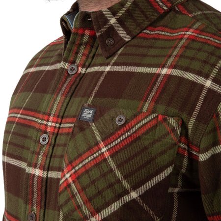 Pond Water Plaid - Men's Opening Day Flannel Shirt - Pocket