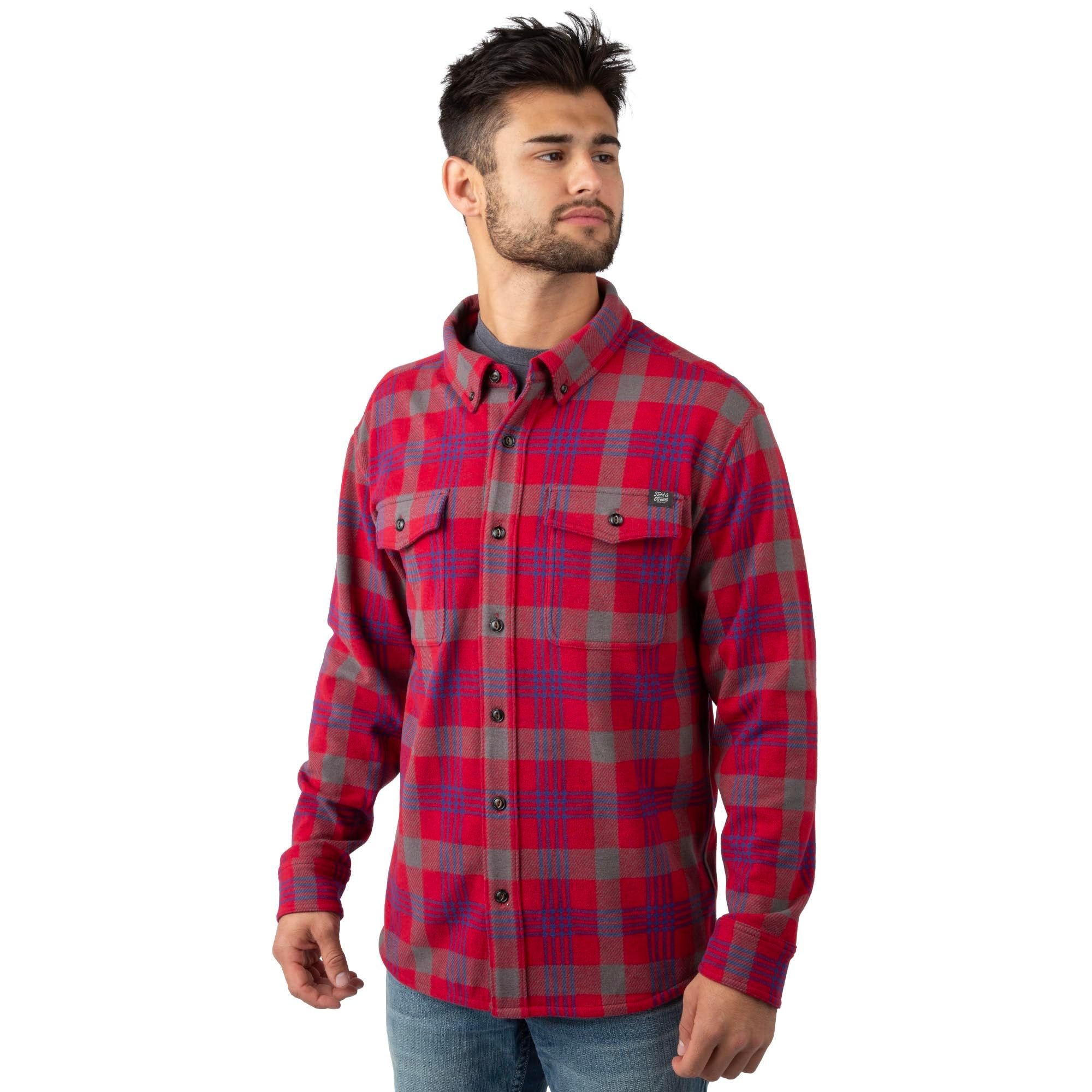 Cunningham Plaid - Field & Stream Men's Bushveldt Plaid Knit Shirt