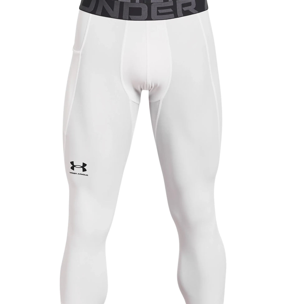 White - HeatGear Armour 3/4 Leggings