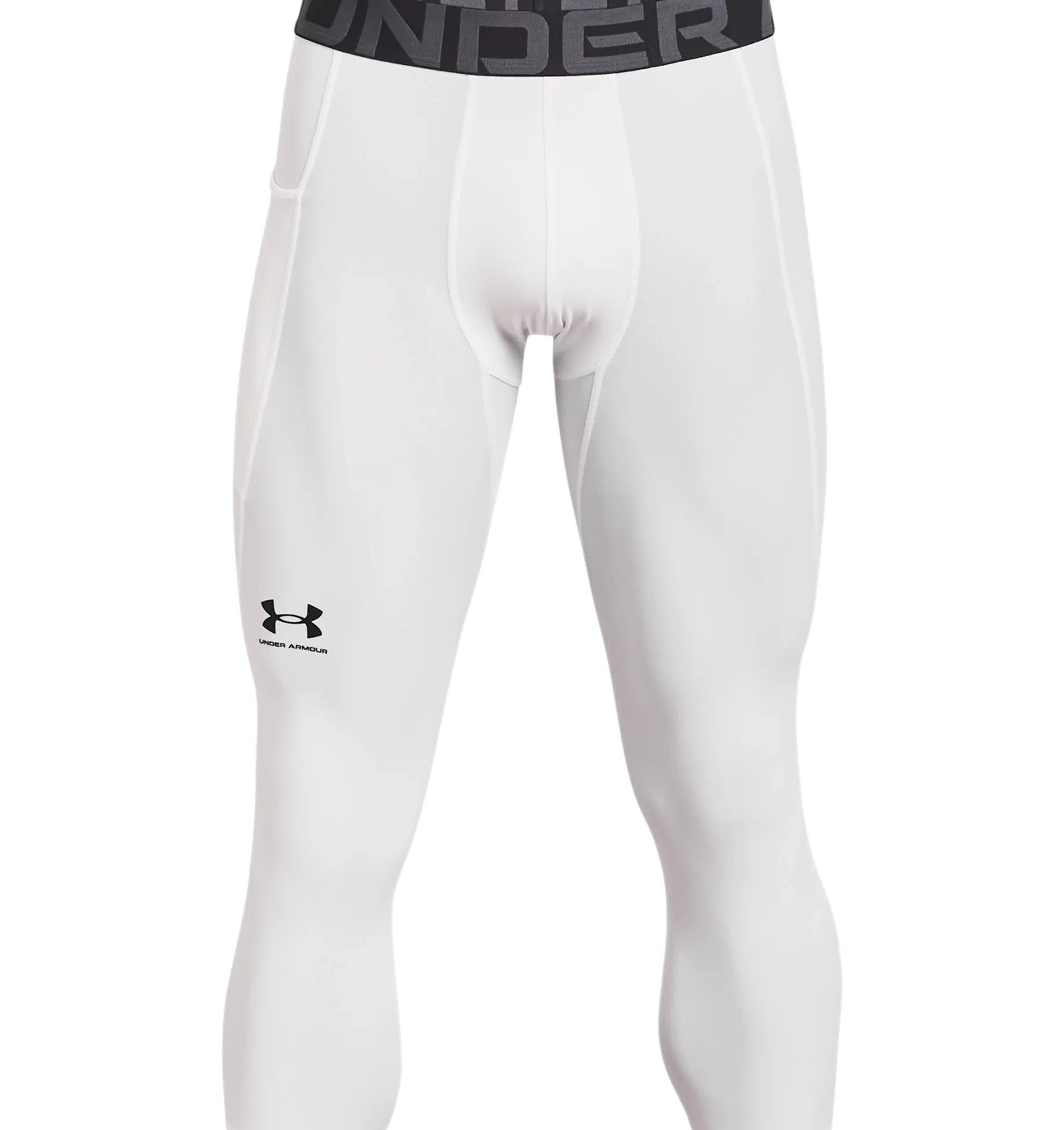 White - HeatGear Armour 3/4 Leggings