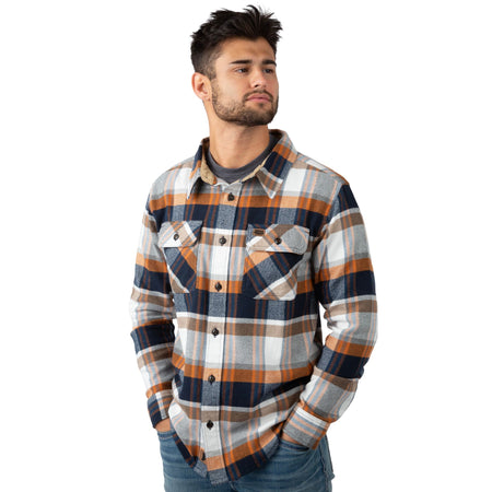 Oakridge Plaid - Men's Bismuth Acrylic Plaid Flannel Shirt