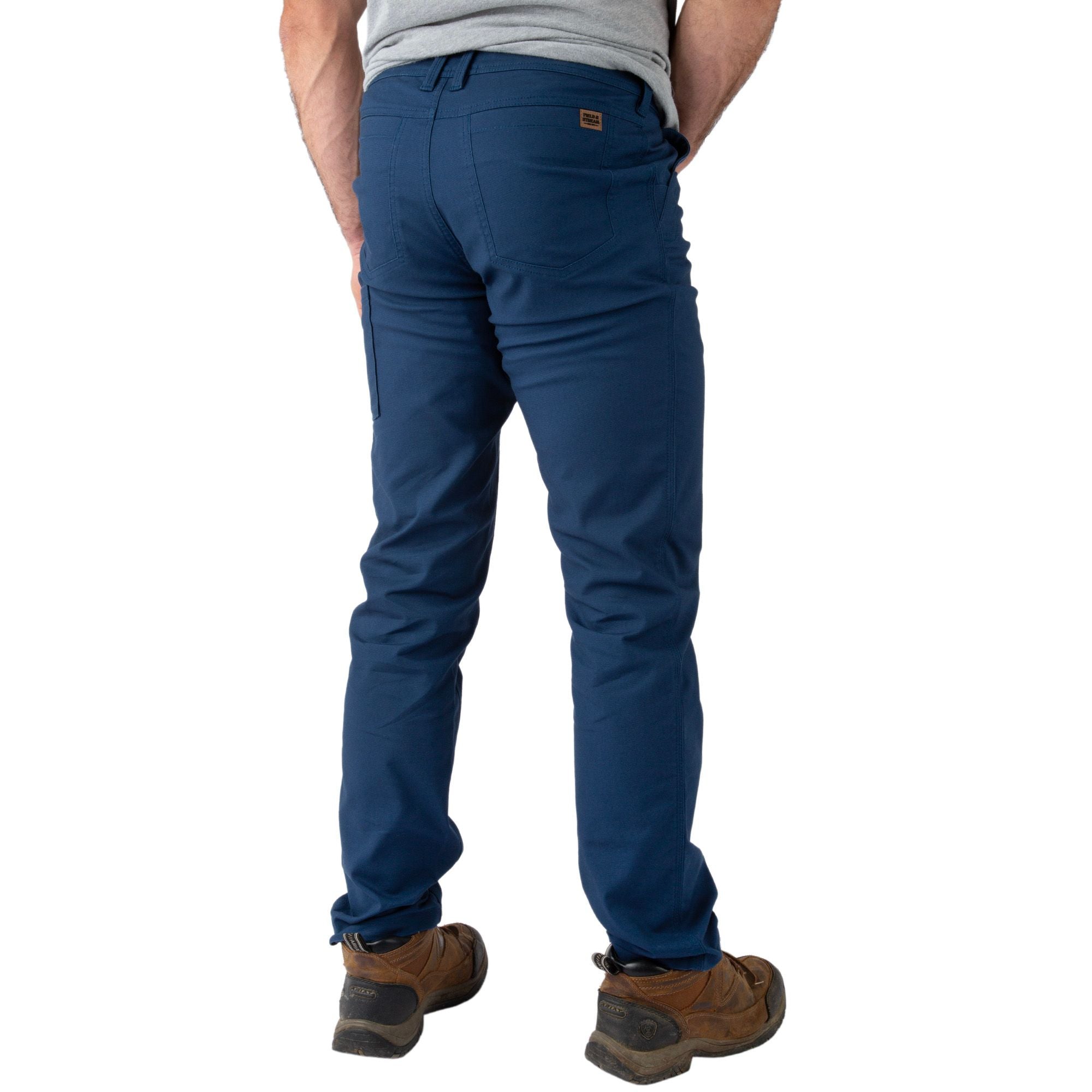 True Navy - Men's Full Strut Canvas Stretch Pant - Back