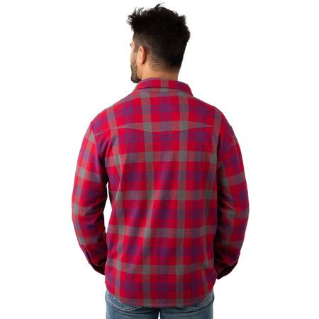 Cunningham Plaid - Field & Stream Men's Bushveldt Plaid Knit Shirt - Back