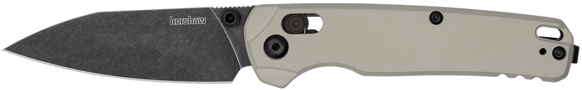 Bel Air 3" Folding Reverse Tanto Plain Blade Knife -  Bright Nickel