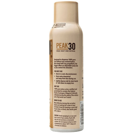 Tinks PEAK30 Premium Doe Estrus Fogger - 5 oz. - Back