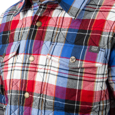Patriot Plaid - Men's Tinkhamtown Quilted Shirt Jacket - Pocket