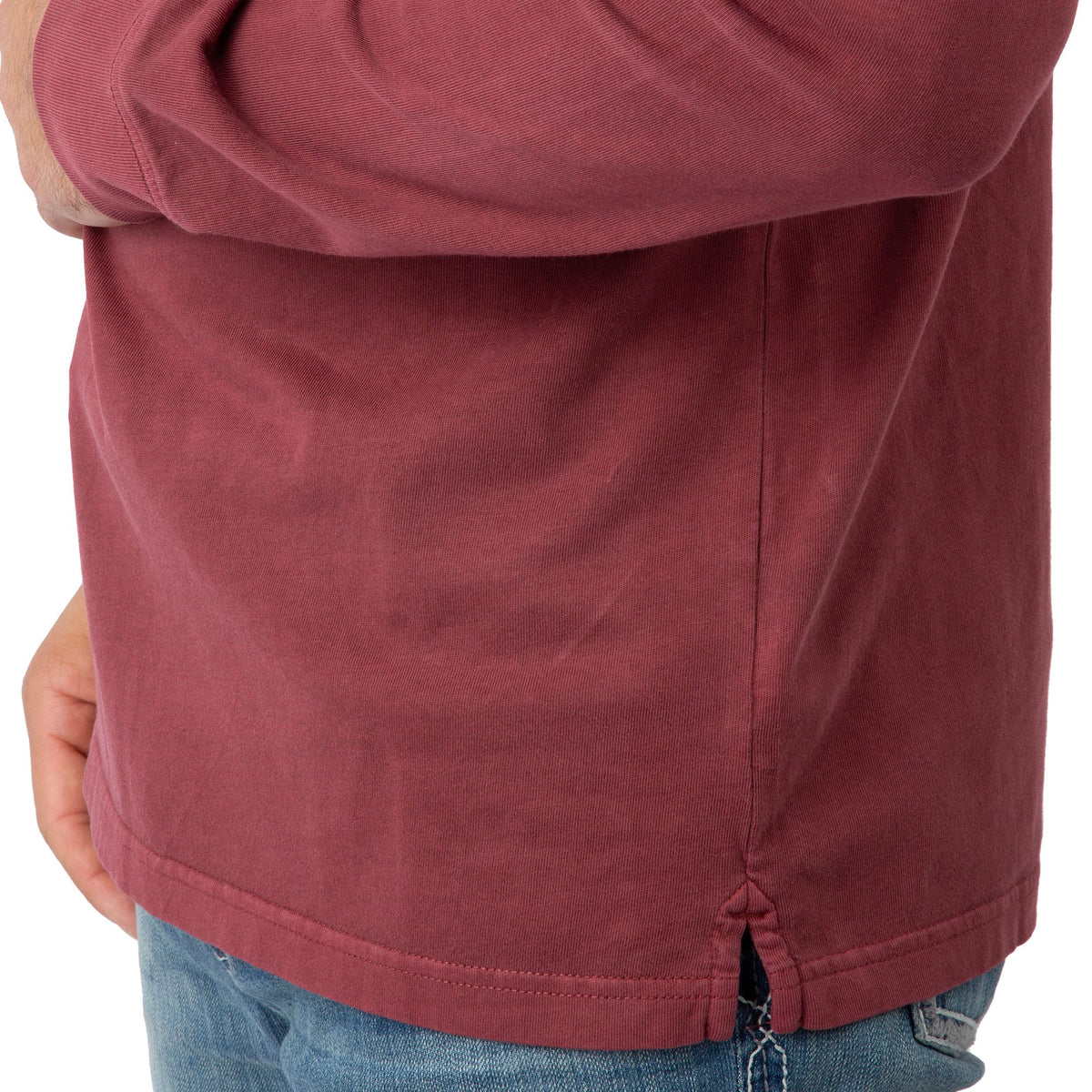 Pine - Men's Flush Out Long Sleeve Hoodie - Bottom