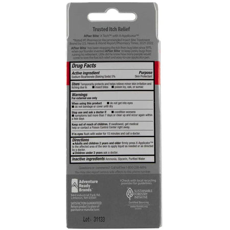 Adventure After Bite Itch Relief -  0.5oz - back