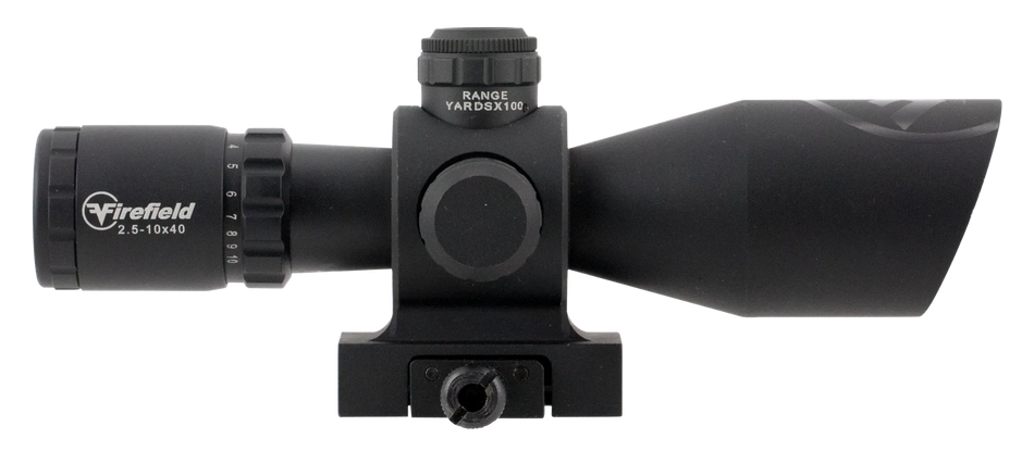 Firefield Barrage Riflescope - 2.5-10x40mm Red/Green Mil-Dot Reticle