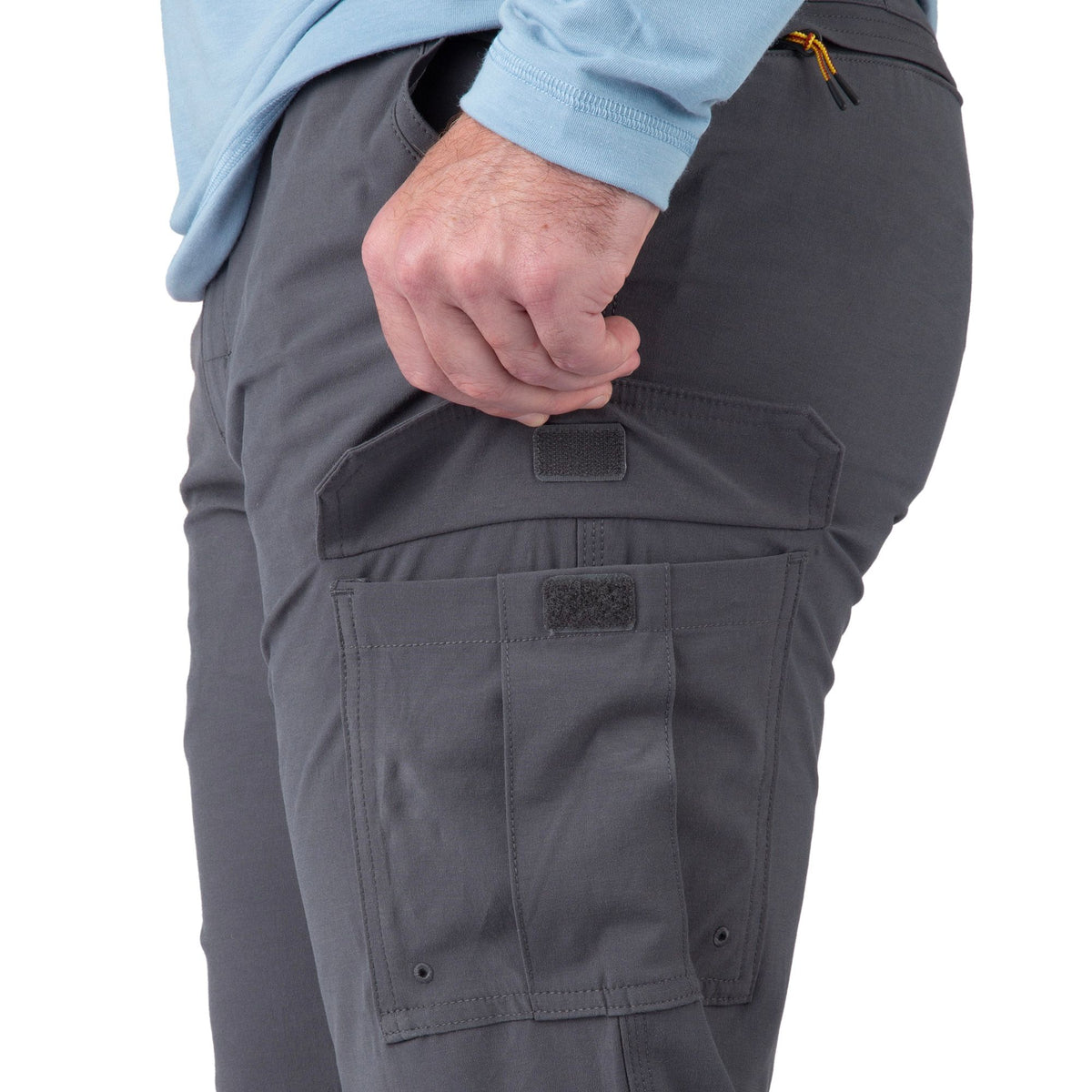 Charcoal - Men's Downstream Cargo Pants - Left