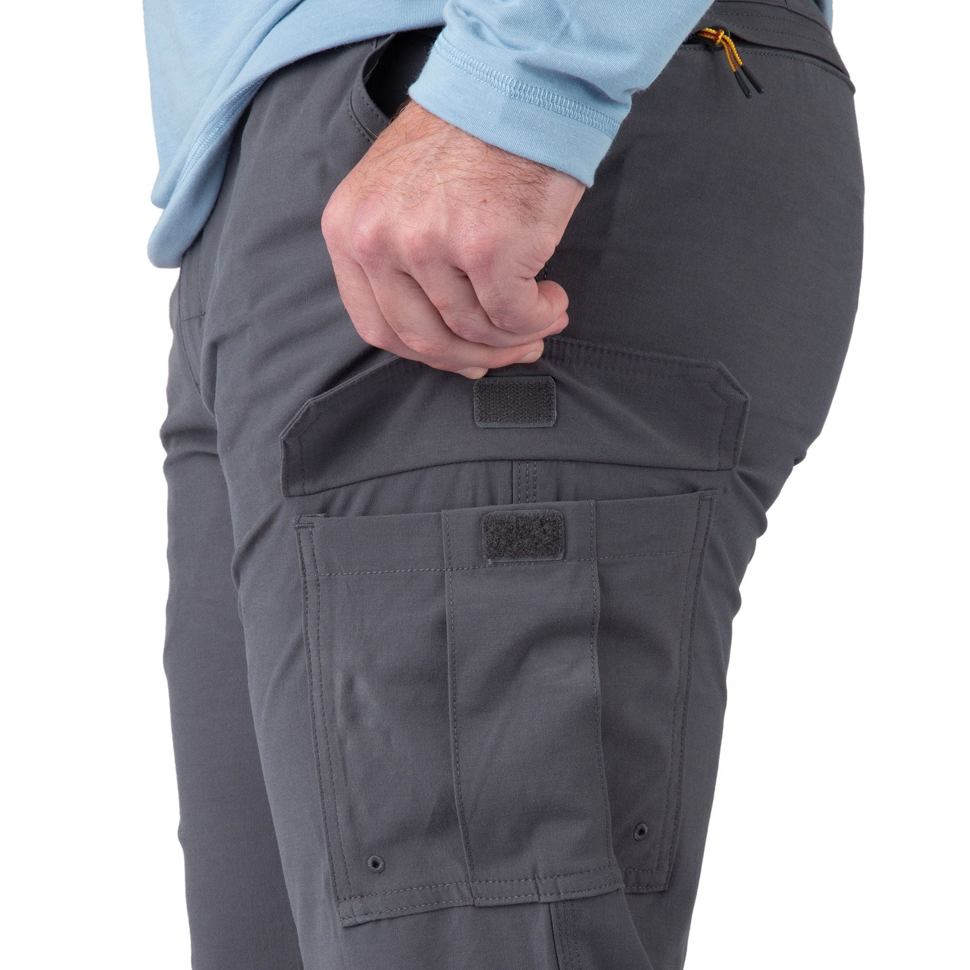 Charcoal - Men's Downstream Cargo Pants - Left