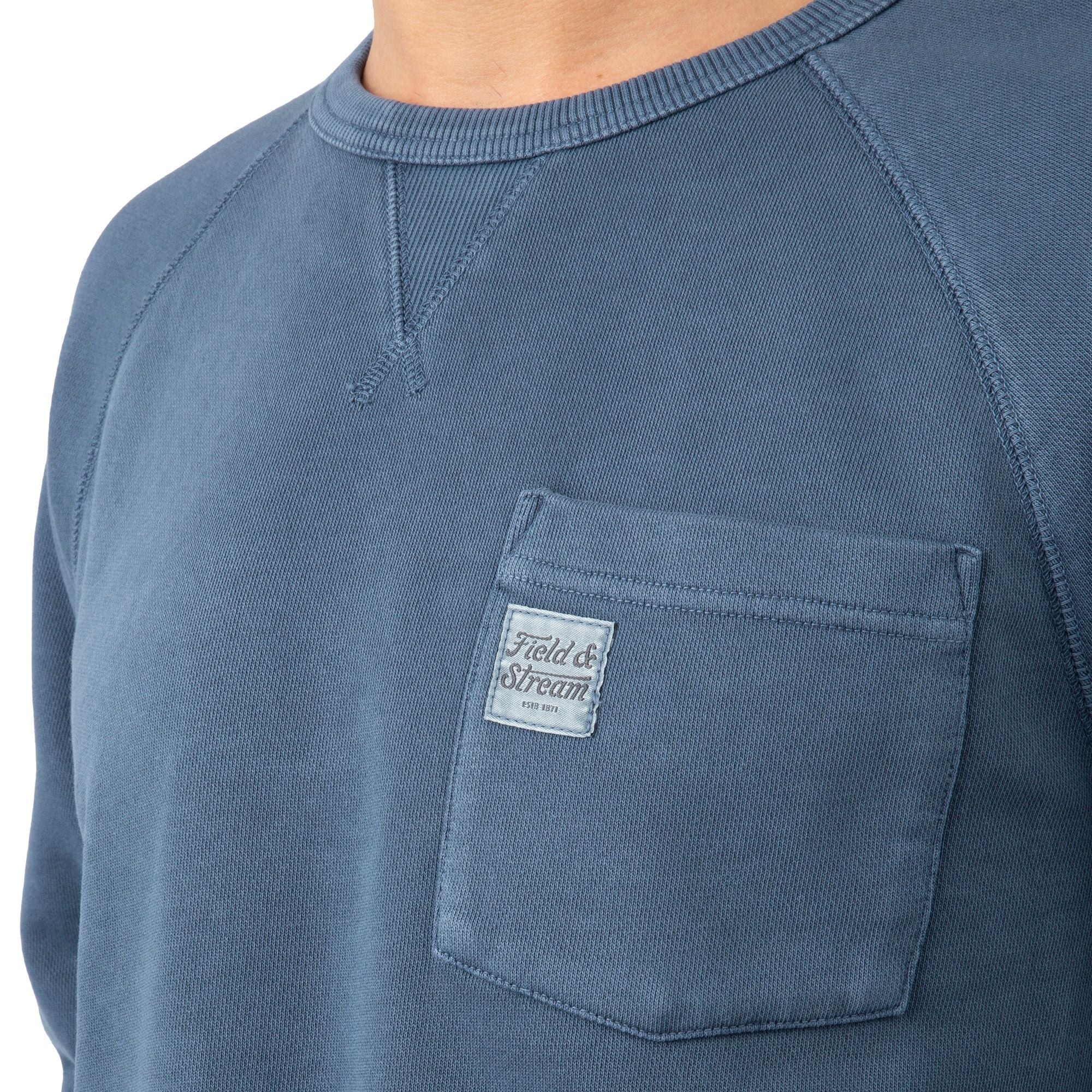 Indigo - Men's Holloa French Terry Crew - Pocket