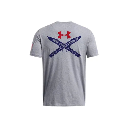 Gray - Back - Men's UA Freedom Spine T-Shirt