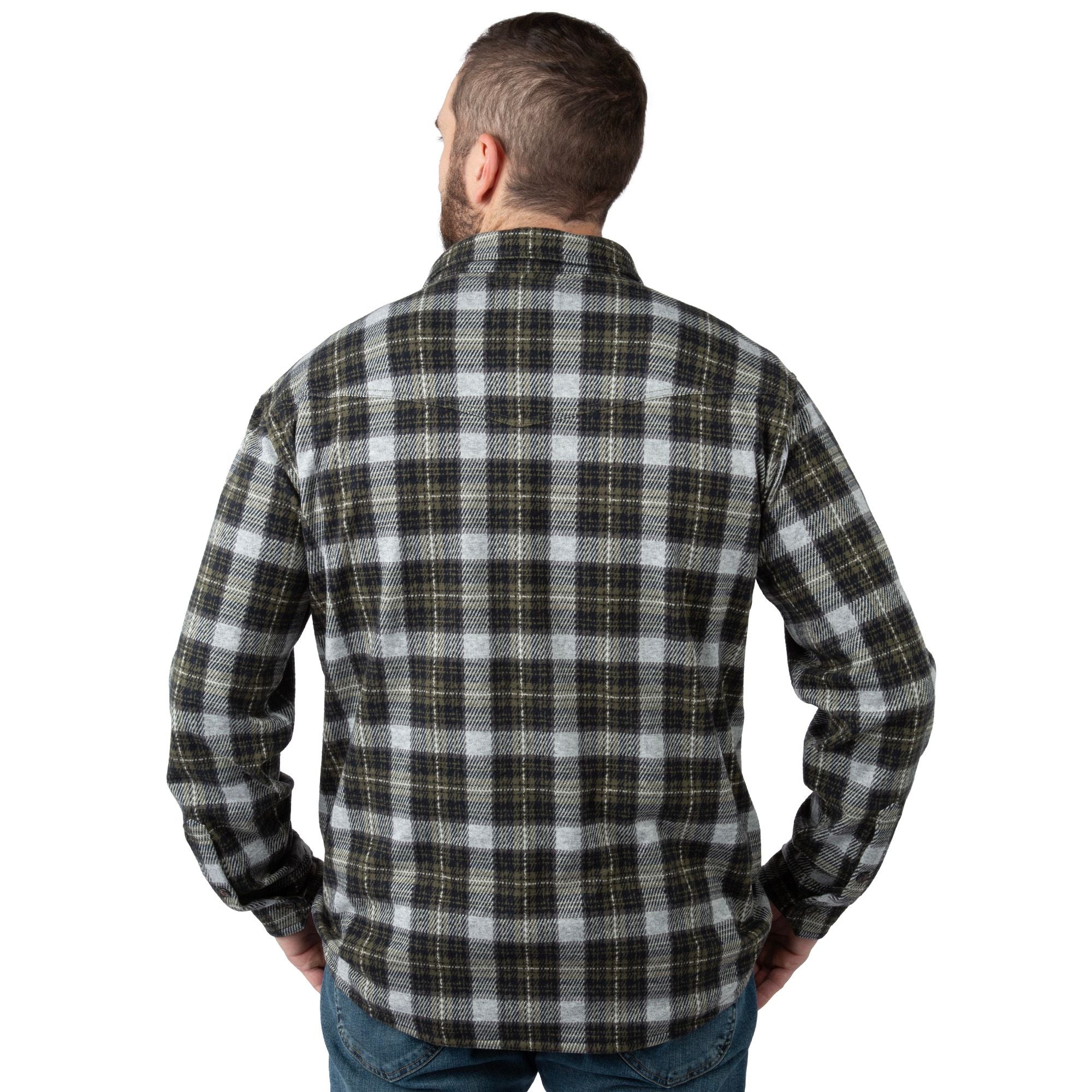 Mash Plaid - Field & Stream Men's Bushveldt Plaid Knit Shirt - Back