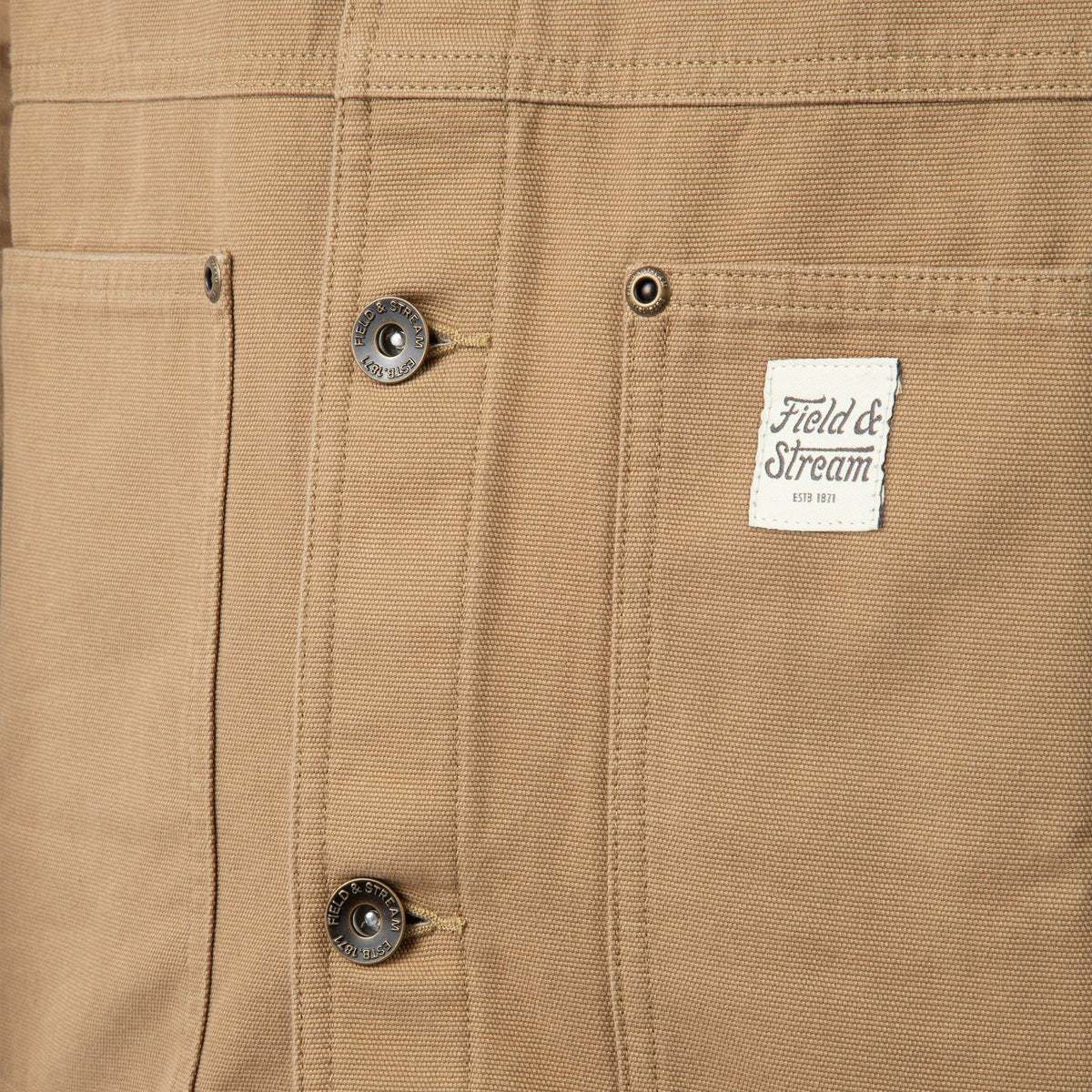 Khaki - Men's Brushbuster Utility Jacket - Close