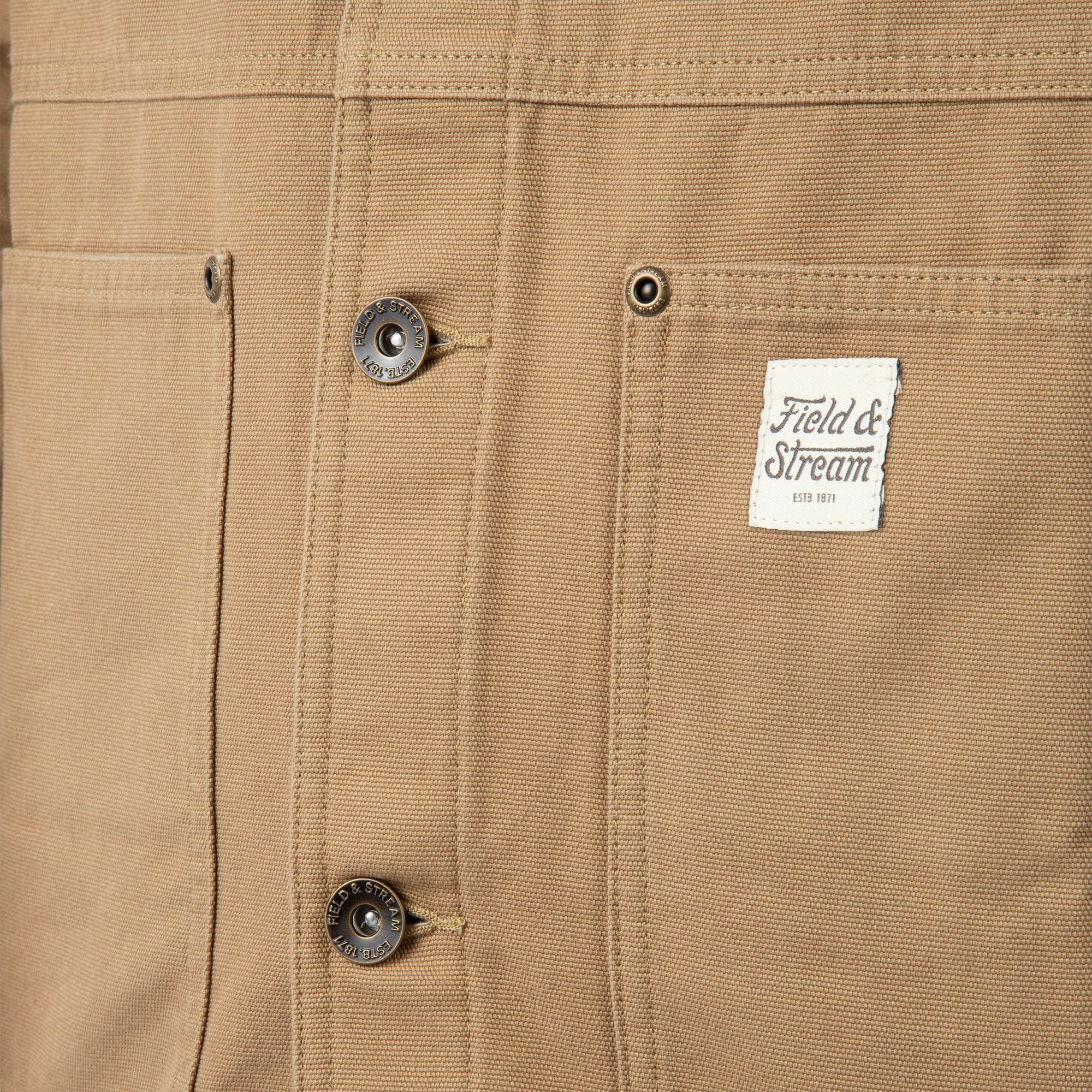 Khaki - Men's Brushbuster Utility Jacket - Close