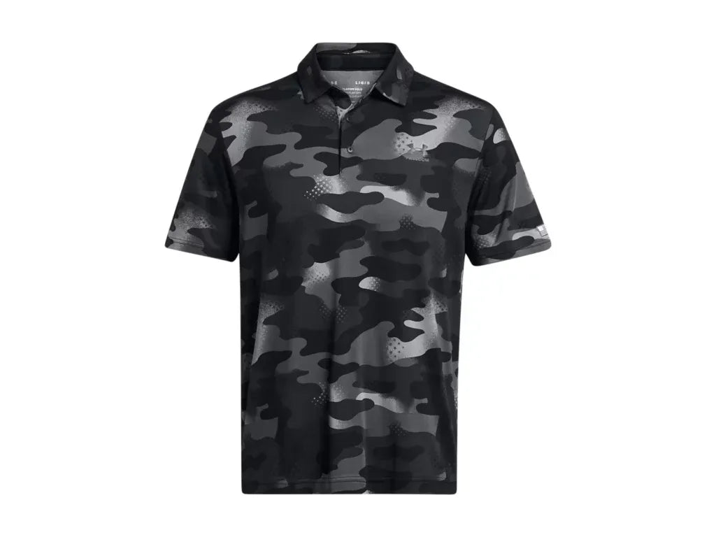 Black - UA Playoff 3.0 Freedom Printed Polo